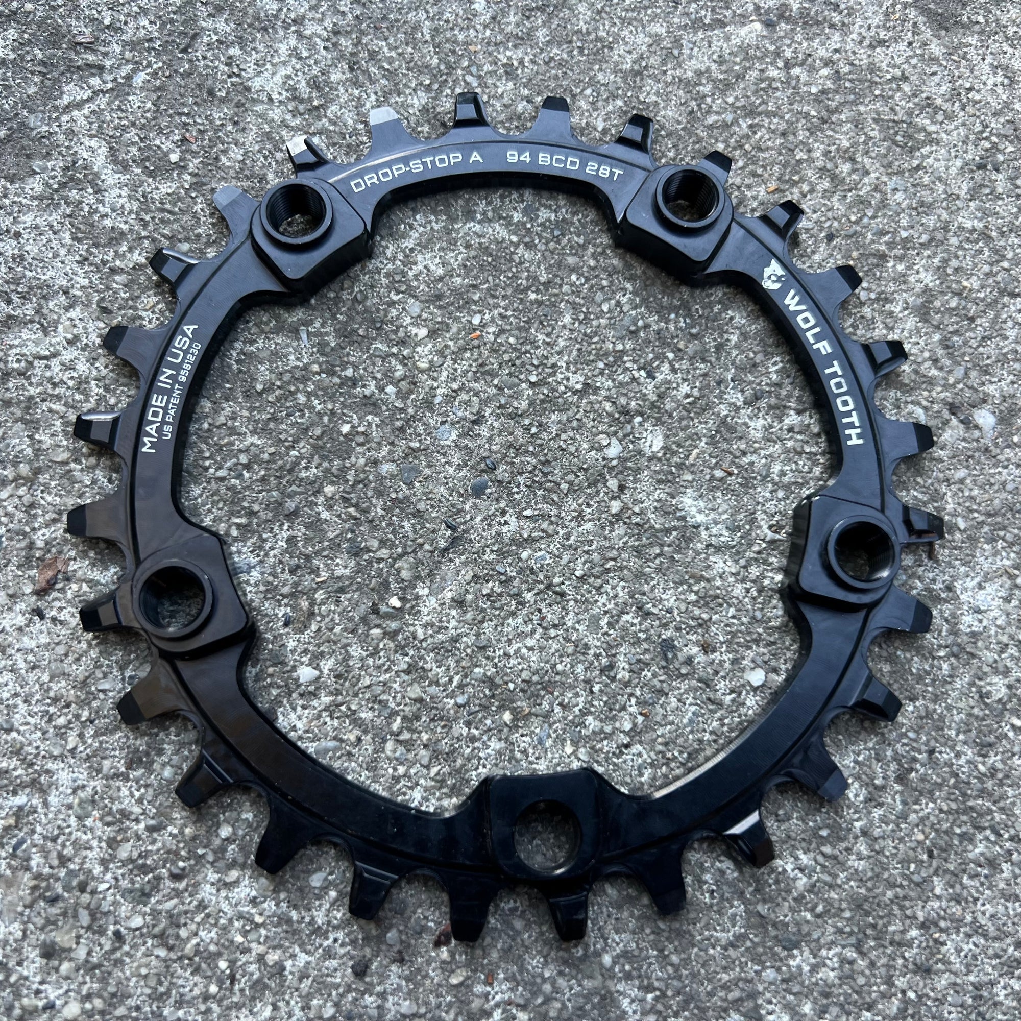 Wolf Tooth 94 BCD 28T Drop Stop Chainring 9/10/11/12 Speed Narrow Wide 5 Bolt for Surly OD Cranks