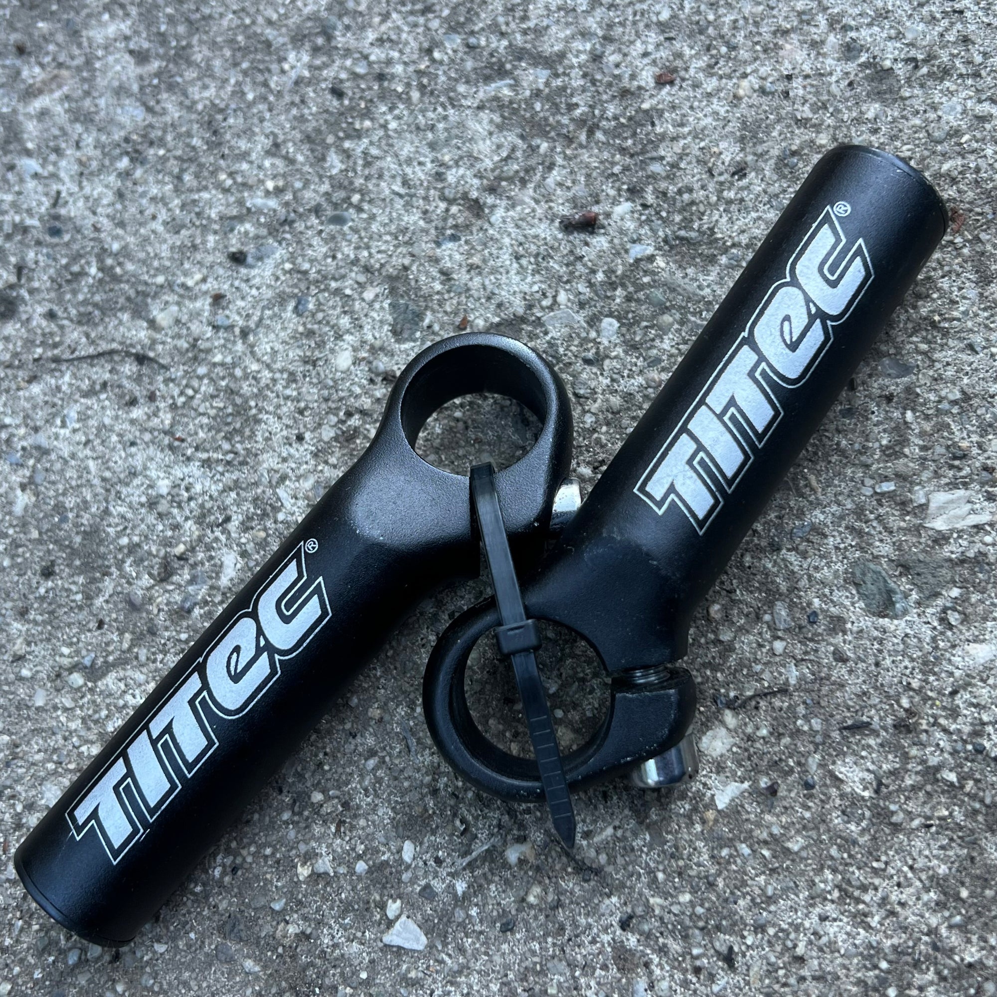 Titec Short Bar Ends Black Vintage MTB Mountain Bike Gravel XC