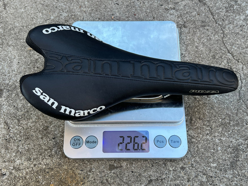 Selle San Marco Ponza Black Road Bike Racing Saddle 226g 270x125mm