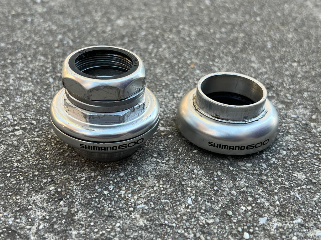 Shimano 600 HP-6500 1” 1in Threaded Headset Vintage Road Bike Silver 26.4mm