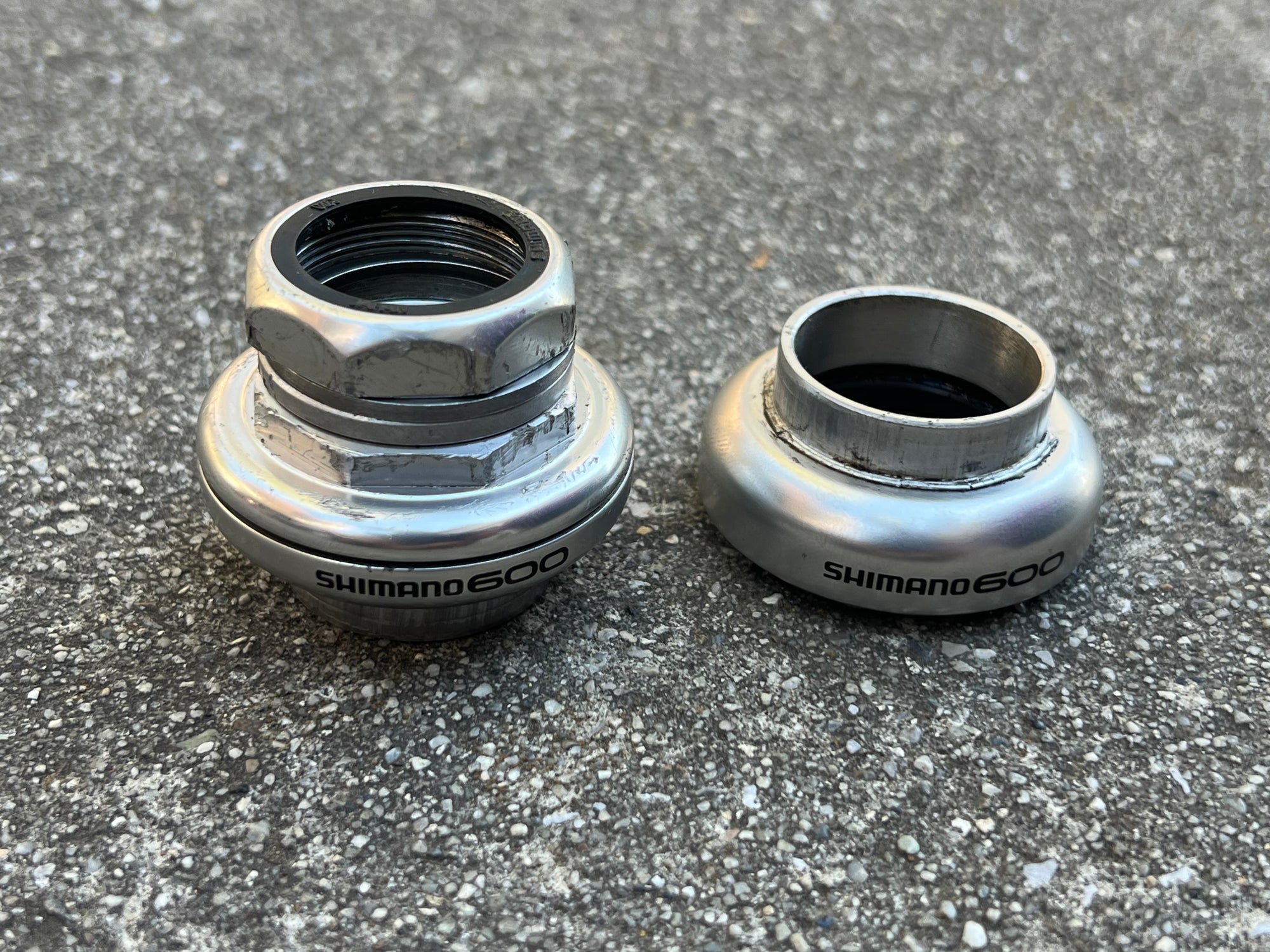 Shimano 600 HP-6500 1” 1in Threaded Headset Vintage Road Bike Silver 26.4mm