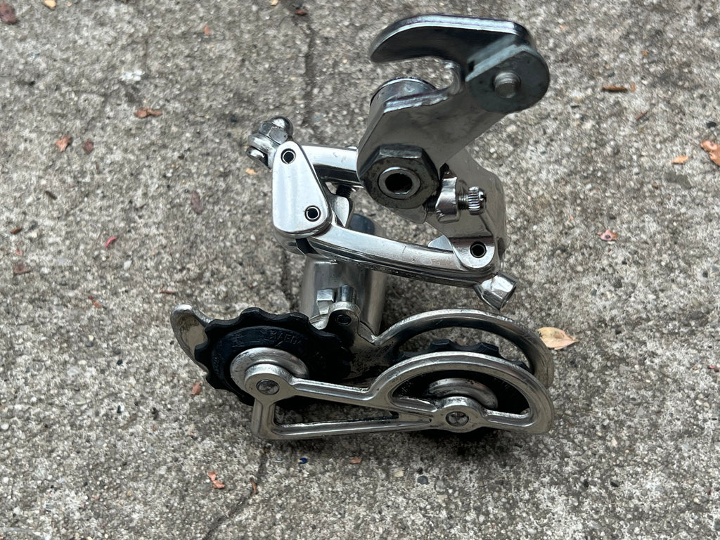Suntour Cyclone MK1 5 Speed Silver Road Short Cage Vintage Rear Derailleur w Claw