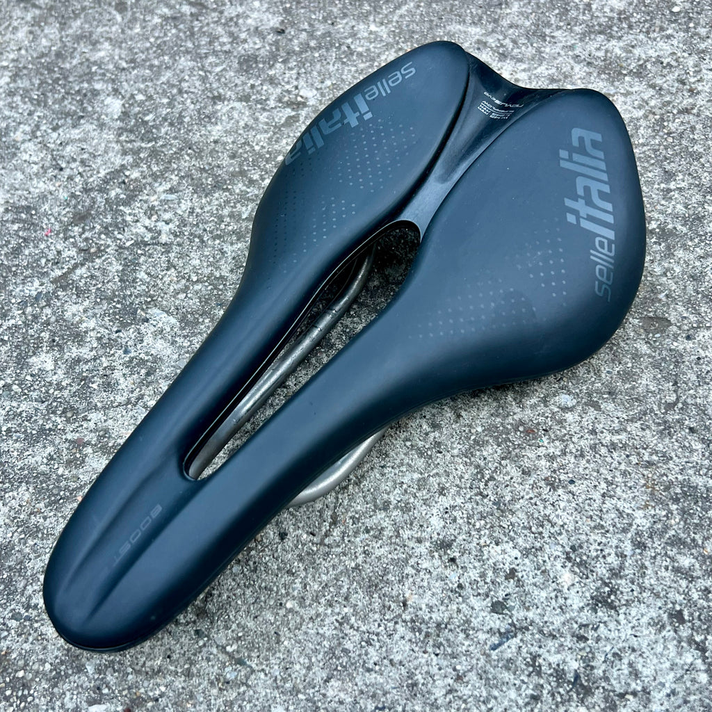 Selle Italia Novus EVO Boost Saddle 145x245mm Wide Carbon Titanium idmatch L3