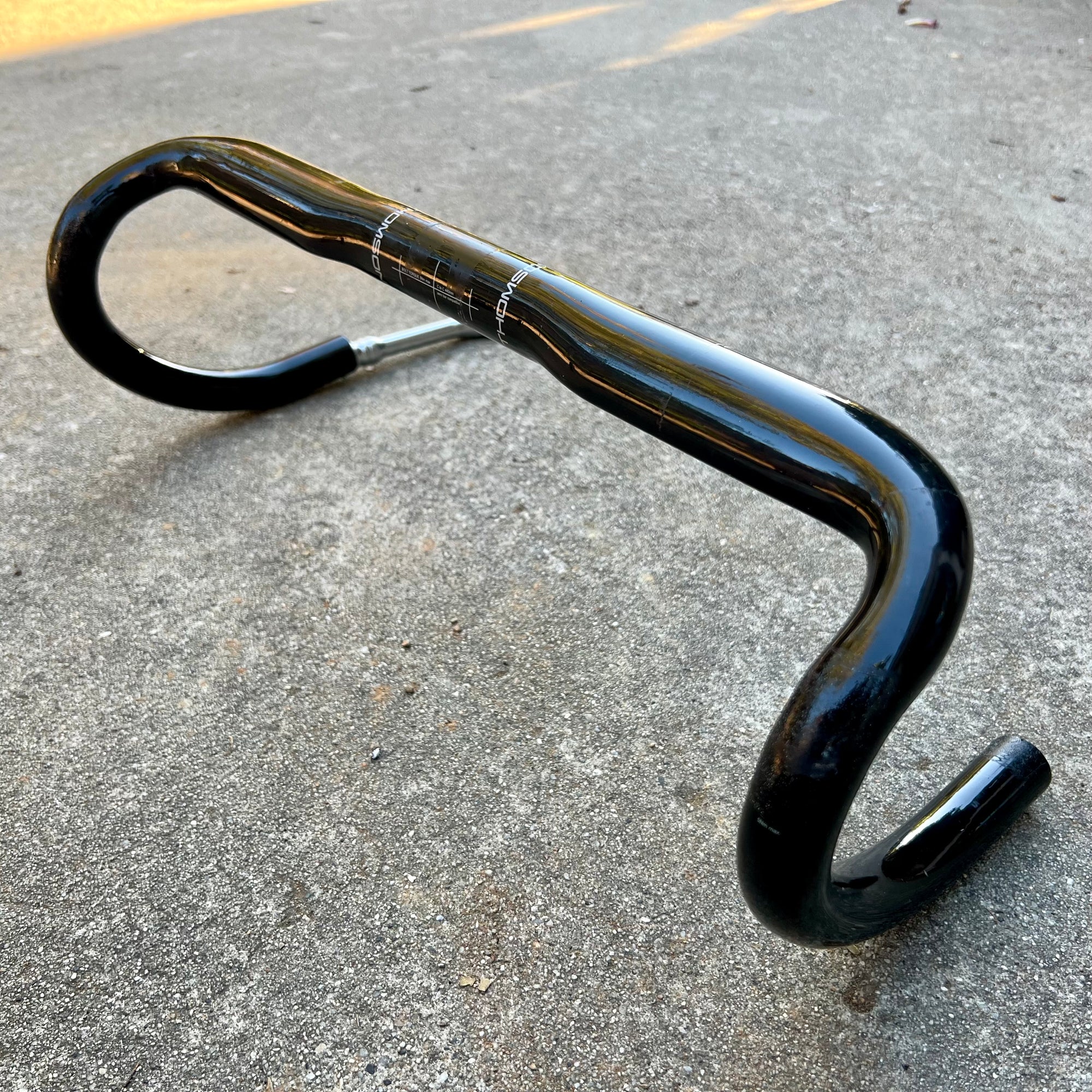 Used Thomson 31.8x440mm Carbon Drop Bars Black Road Bike 196g-Bicycle Bin