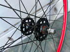 Formula Red 700c Track Fixie Flip Flop Wheelset 100/120 16T 32 Spoke Black