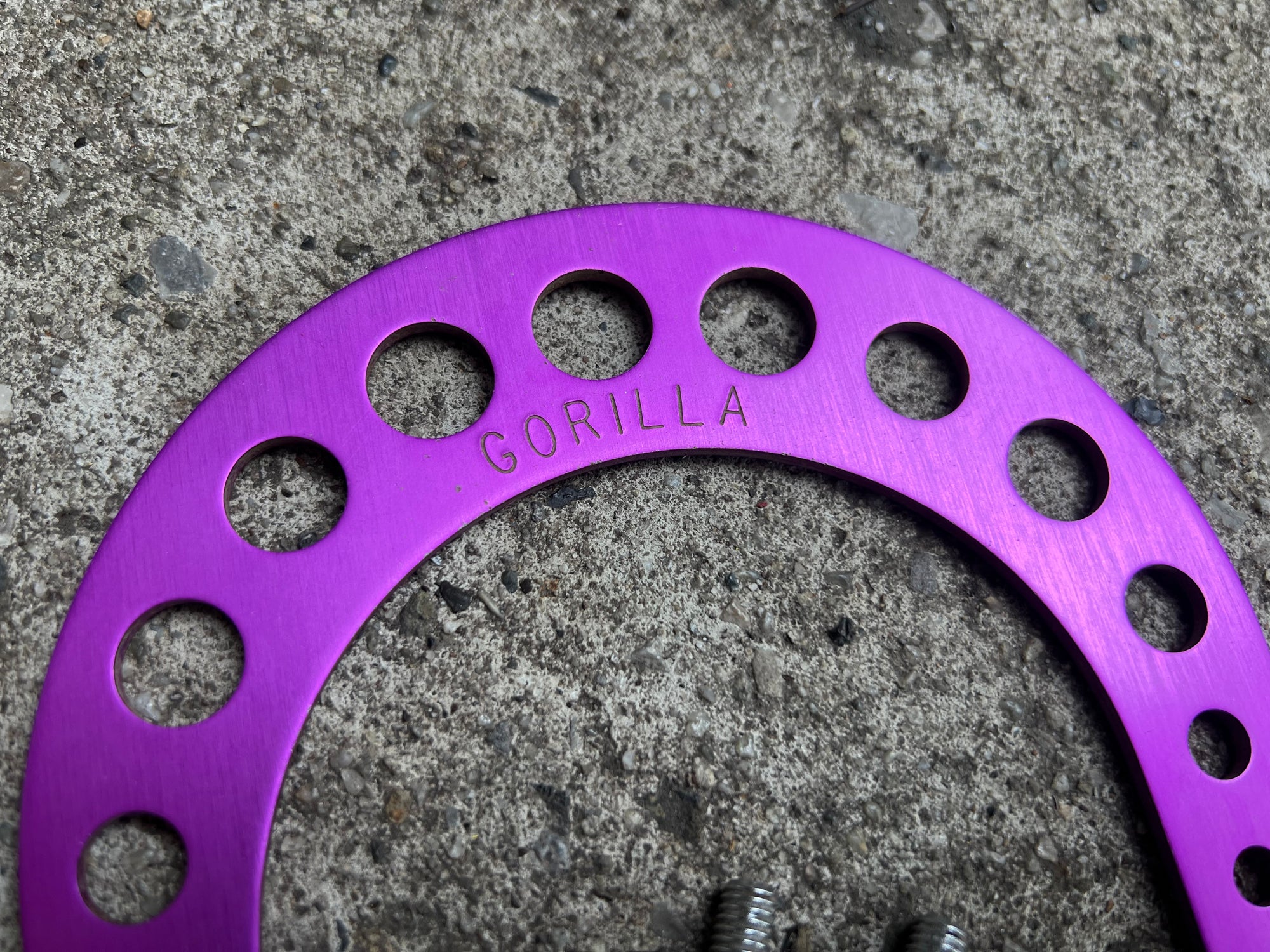 NOS Gorilla Brake Beefer Booster Purple Anodized Vintage MTB Mountain Bike