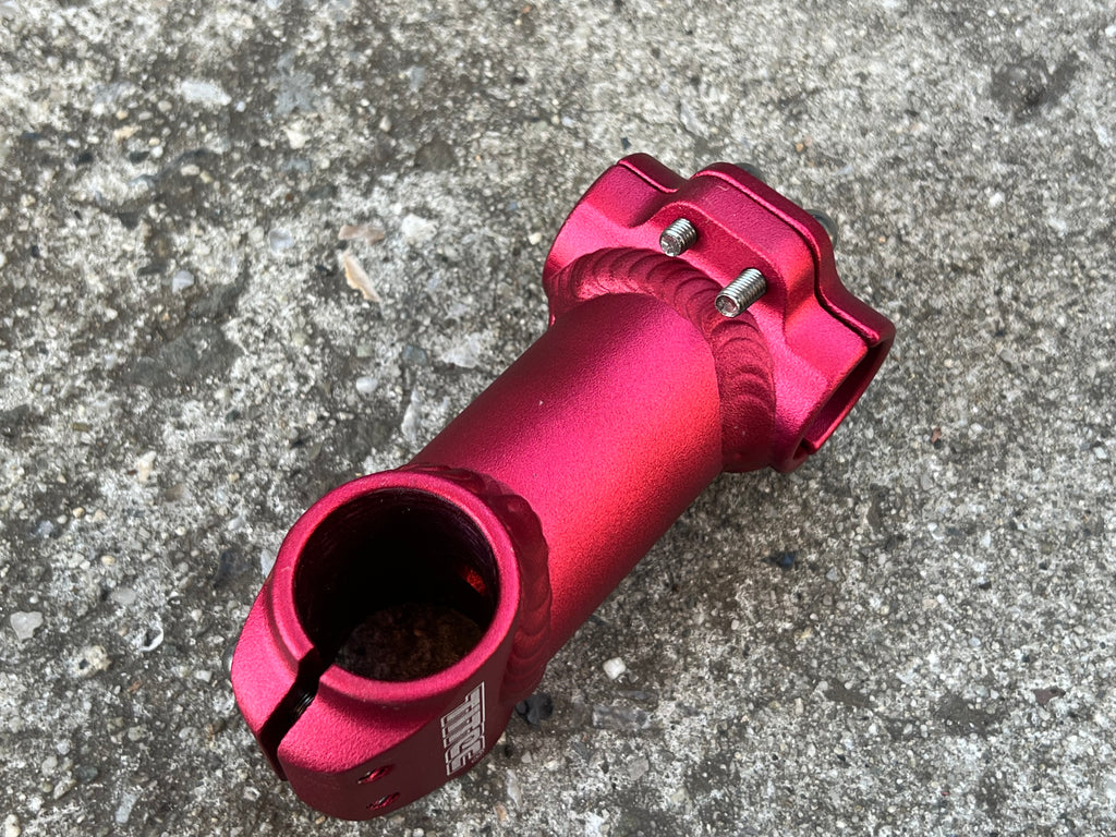NICE Titec 80x25.4mm 1 1/8” Threadless Red Short Stem Vintage MTB Mountain Bike