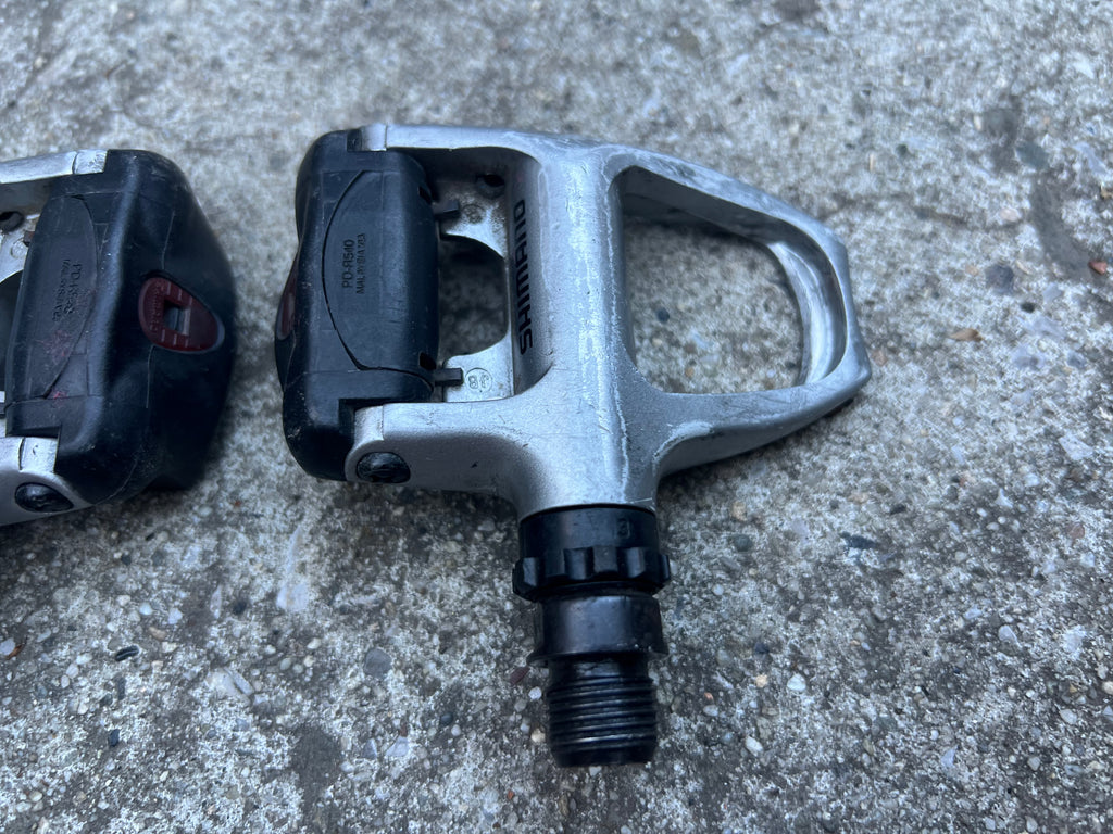 Shimano PD-R540 SPD-SL Clipless Pedals Road Touring Bike Silver Cycling