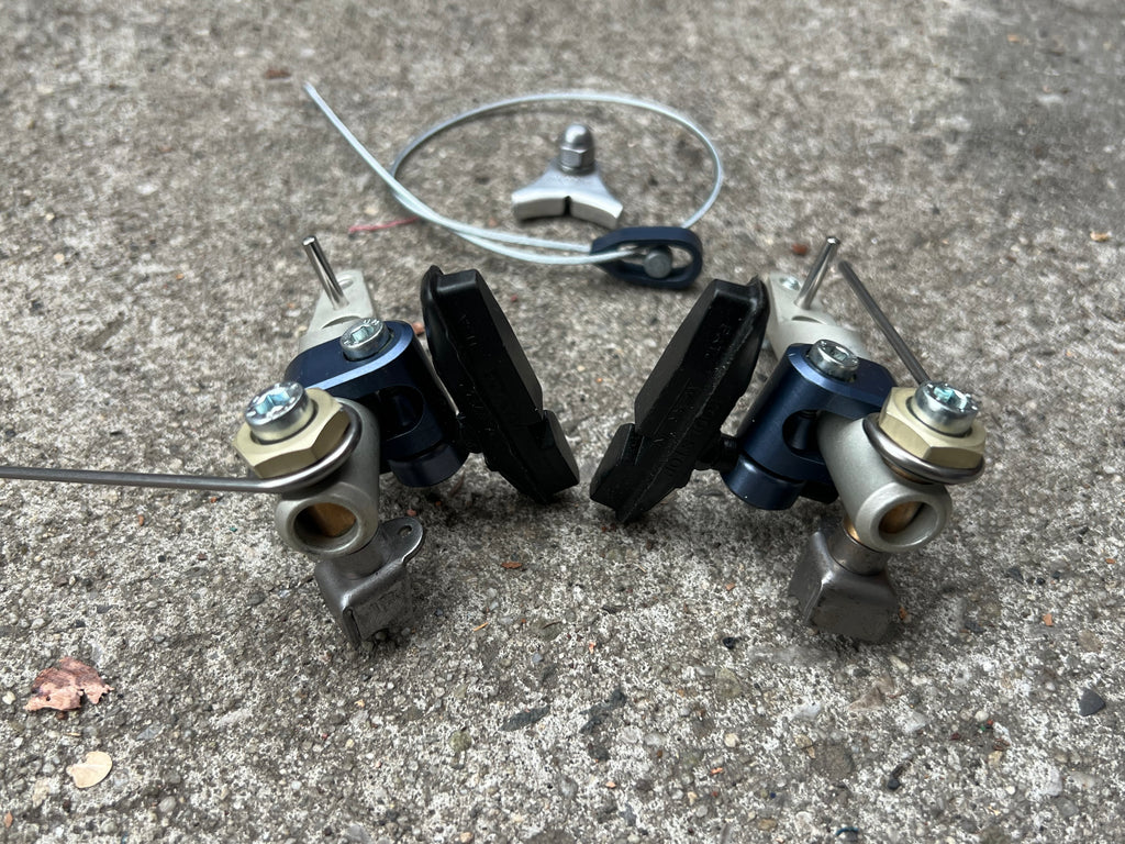 NOS WTB Speedmaster Cantilver Brakes Brake Set Vintage MTB Silver Blue