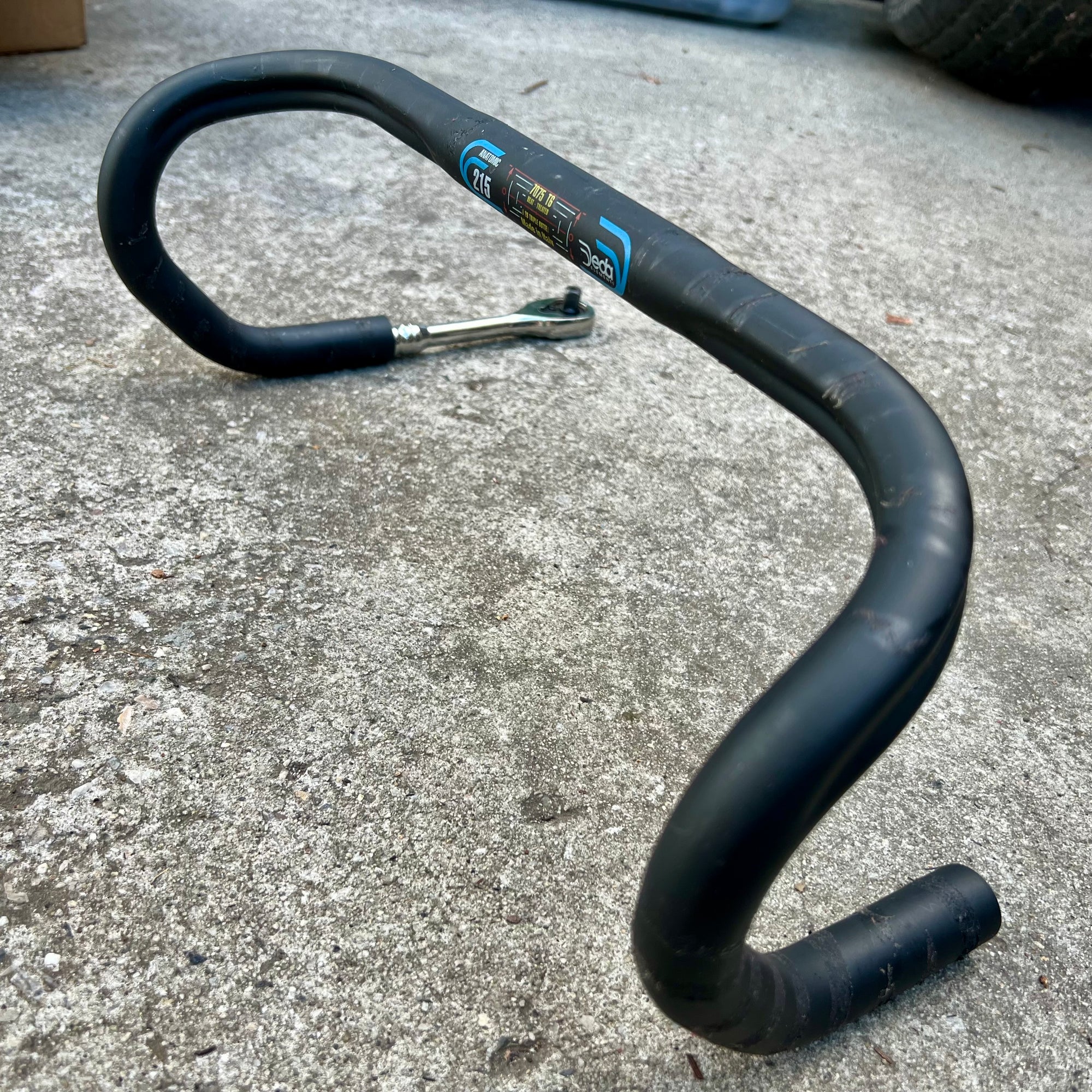 Deda Elementi 215 26.0x400mm 40cm Anatomic Triple Butted Black Drop Bars