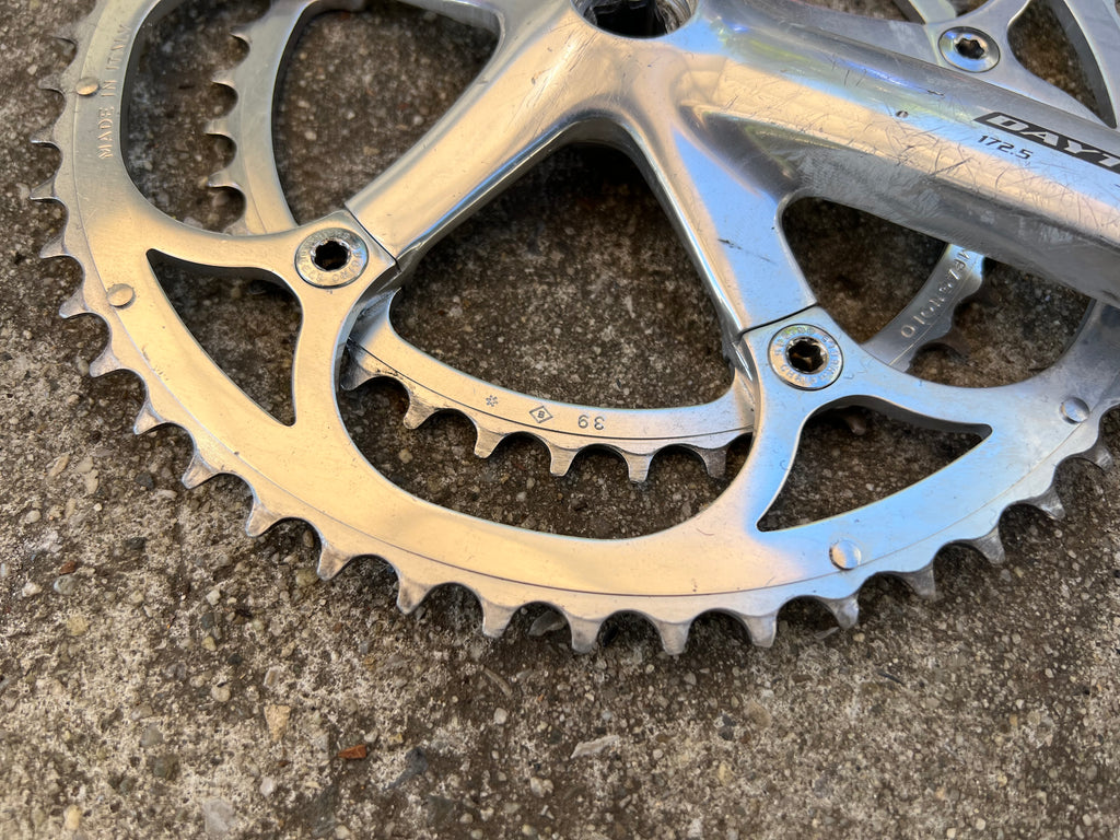 Campagnolo Daytona 53/39T 172.5mm 10 Speed Double Crankset Road Silver