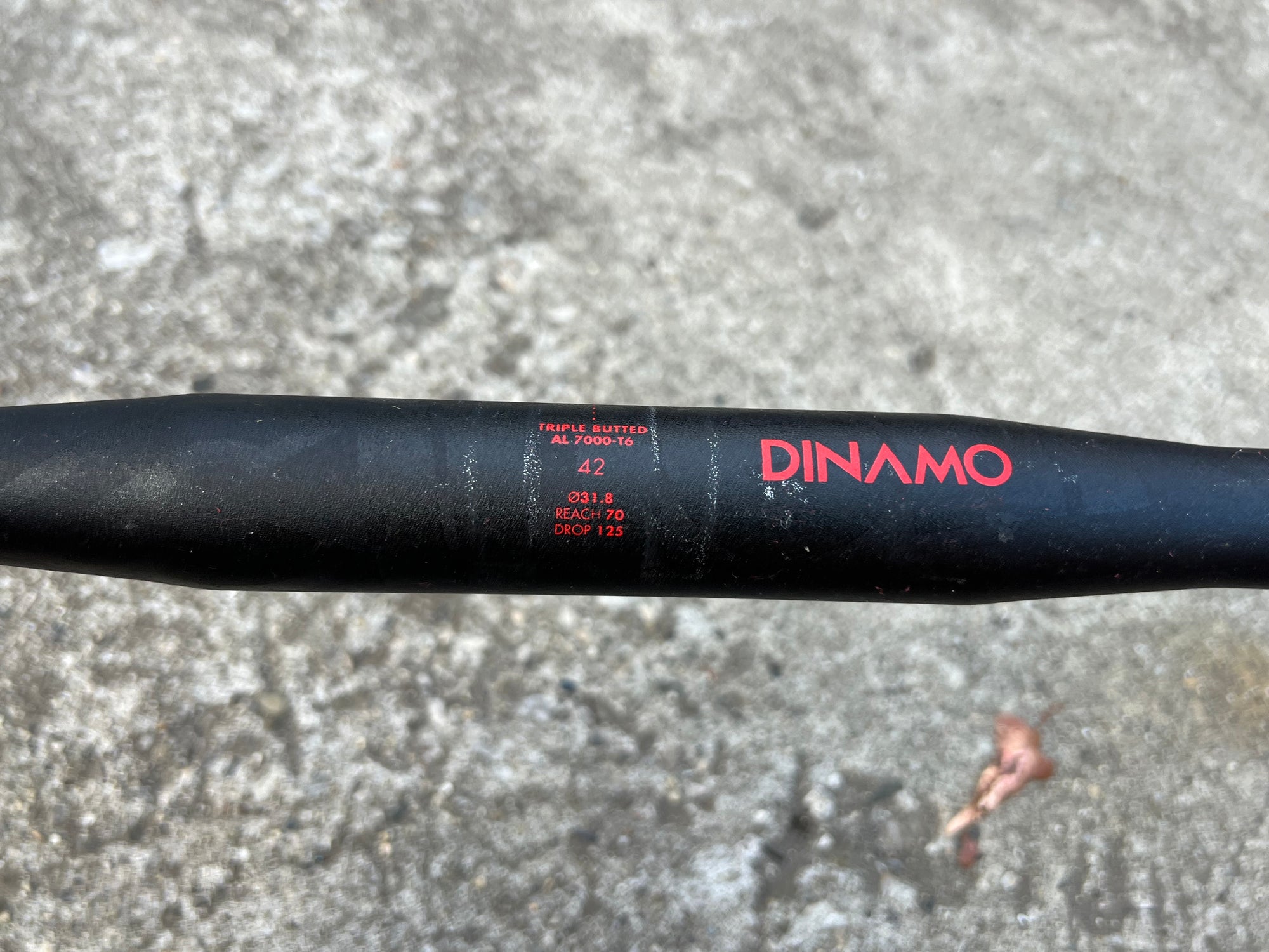 Cinelli Dinamo 31.8x420mm 42cm Aluminum Road Black Red Drop Bars
