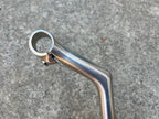 Used Nitto Dirt Drop Stem 26.0x100mm 1” Steerer Road Touring Gravel Bike Vintage Silver-Bicycle Bin