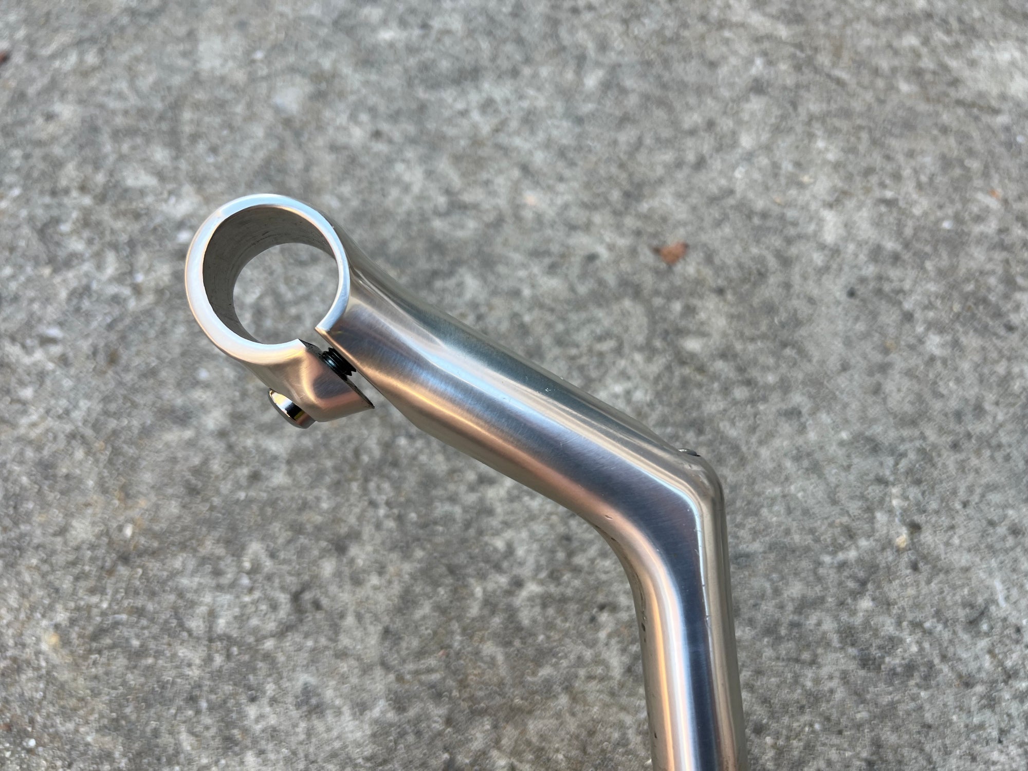Used Nitto Dirt Drop Stem 26.0x100mm 1” Steerer Road Touring Gravel Bike Vintage Silver-Bicycle Bin
