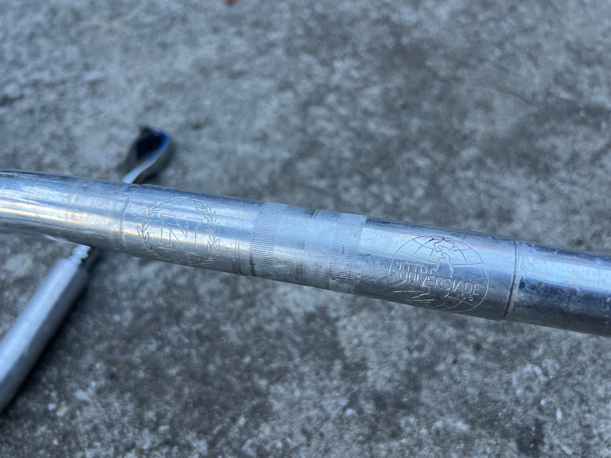 Nitto Universiade B105 25.4x370mm 37cm Silver Drop Bars Vintage Road Bike