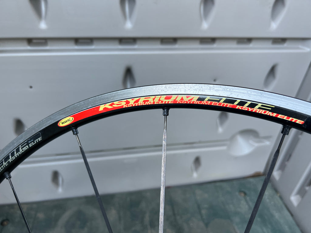 Mavic Ksyrium Elite 700c Clincher 8/9/10/11 Speed Shimano Black Road Wheelset Wheels