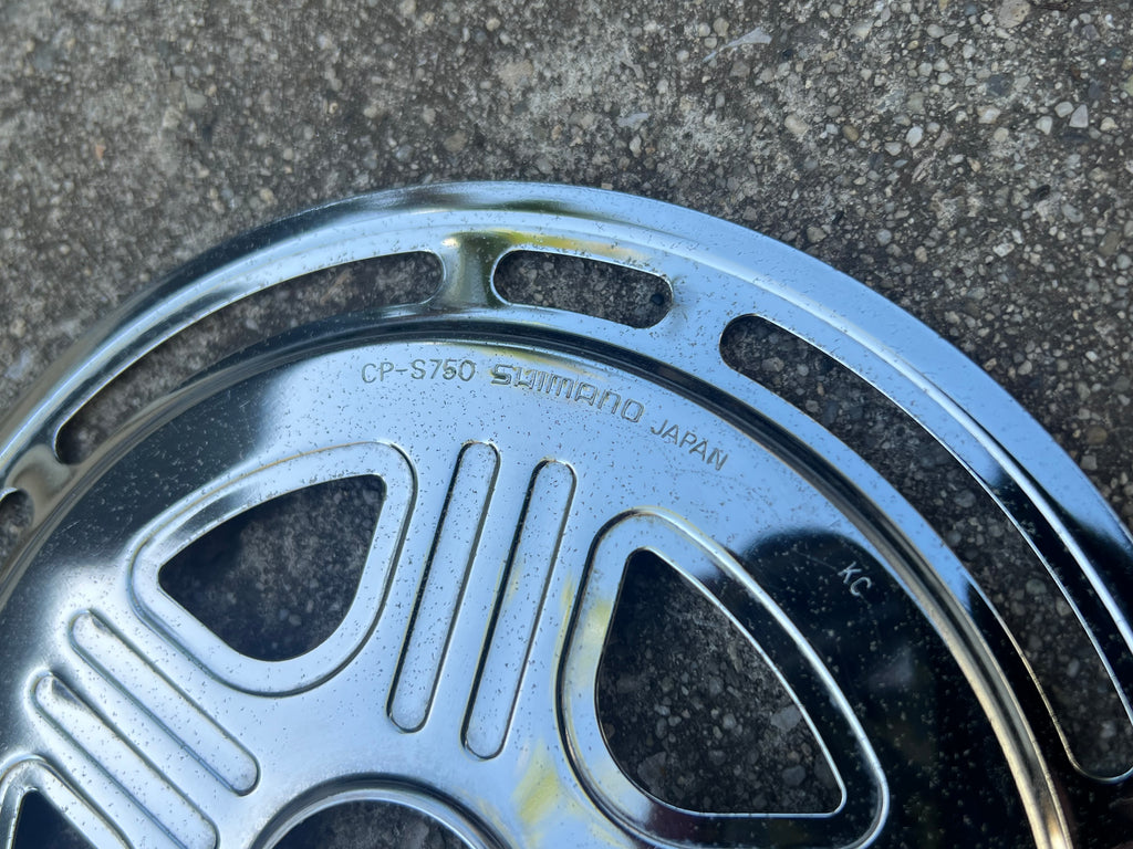 Shimano CP-S750 Spoke Protector Dork Disc Freewheel Chrome Vintage Bike 32-34T