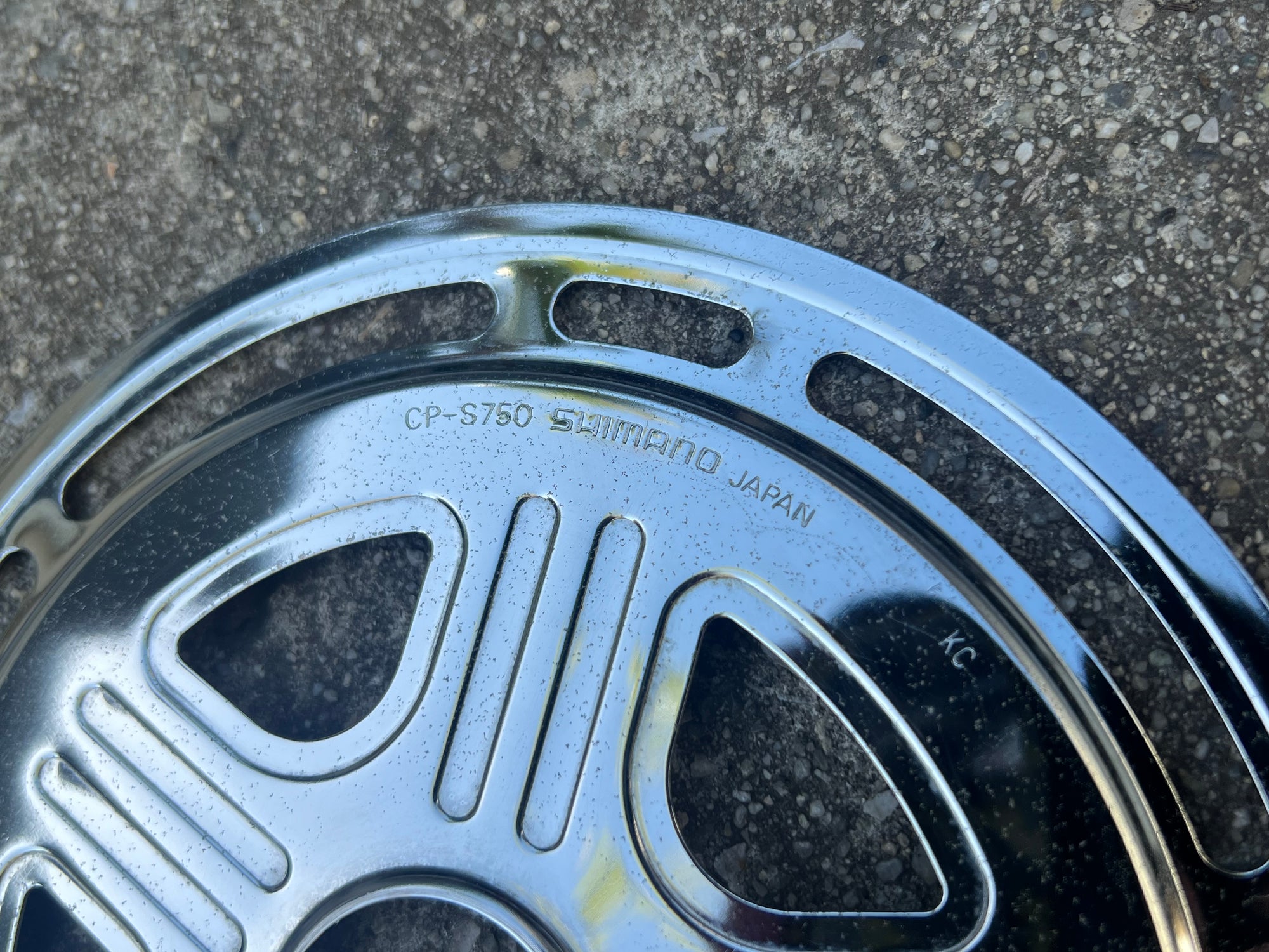 Shimano CP-S750 Spoke Protector Dork Disc Freewheel Chrome Vintage Bike 32-34T