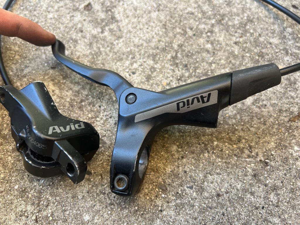 NO PADS Avid Front Hydraulic Disc Brake Black MTB Mountain Bike 2 Piston