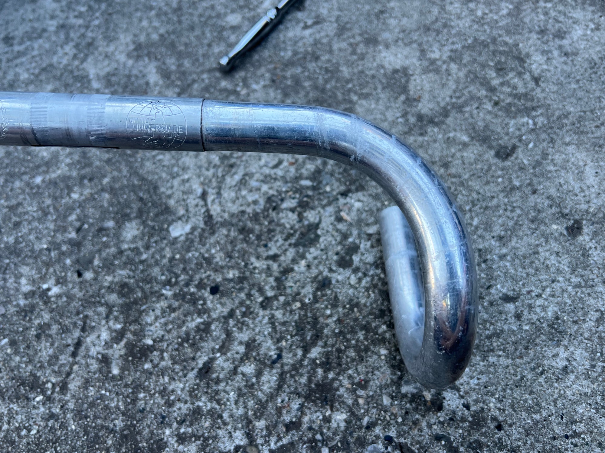 Nitto Universiade B105 25.4x370mm 37cm Silver Drop Bars Vintage Road Bike