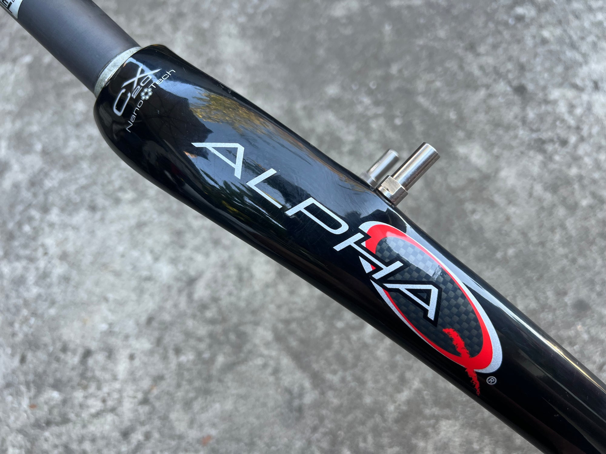Alpha Q CX 20 Nano 700c Carbon Gravel Fork Canti V Brake Black 1 1/8”x 8.25” Steerer CRT Cyclocross