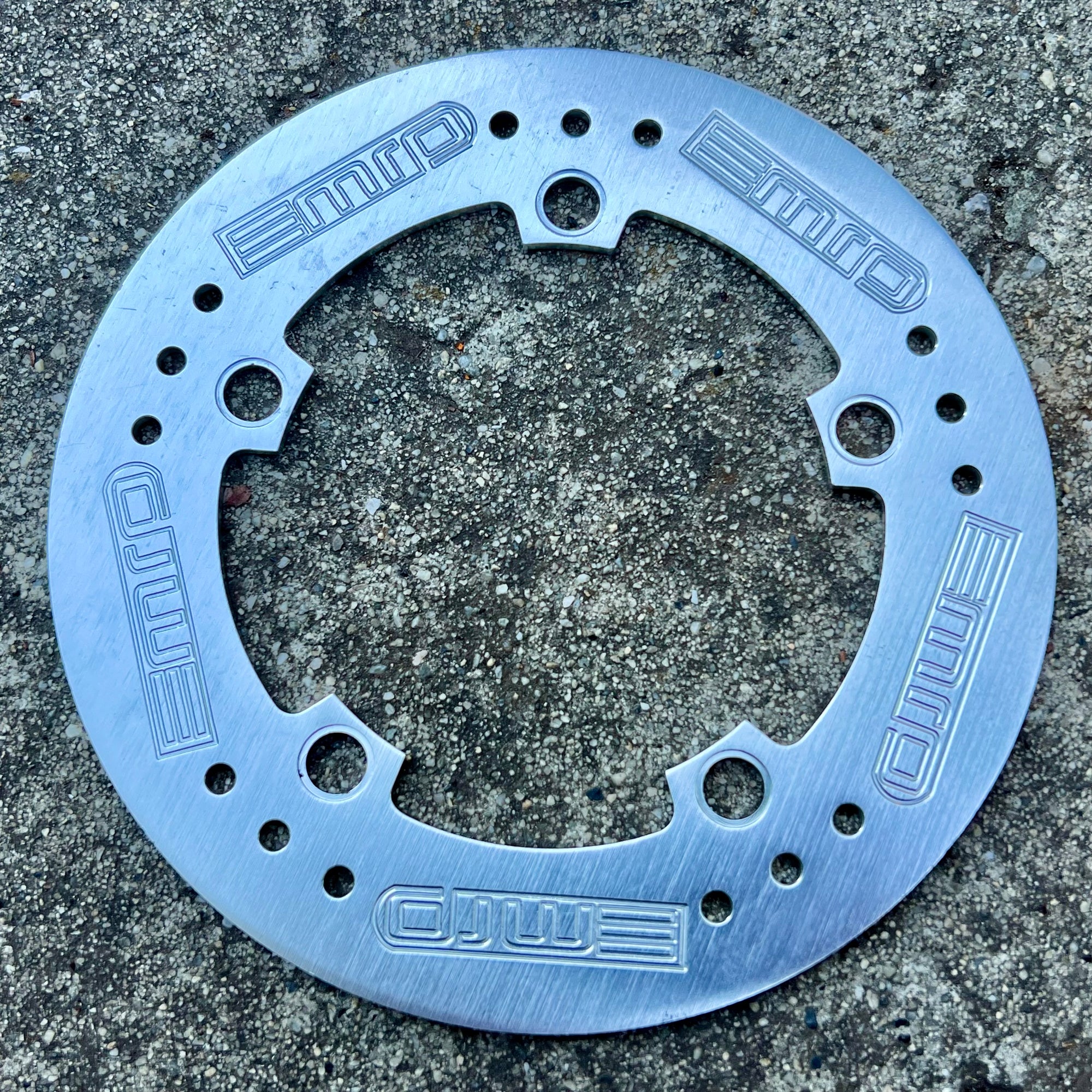 NOS MRP Bashguard 110 BCD 5 Bolt 5 Arm Vintage MTB Downhill Silver
