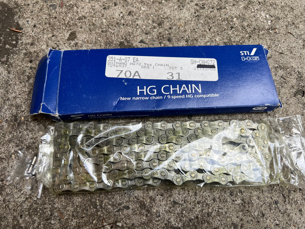 NOS NEW Shimano HG72 Deore XT 9 Speed Chain Vintage MTB M750 STI HG
