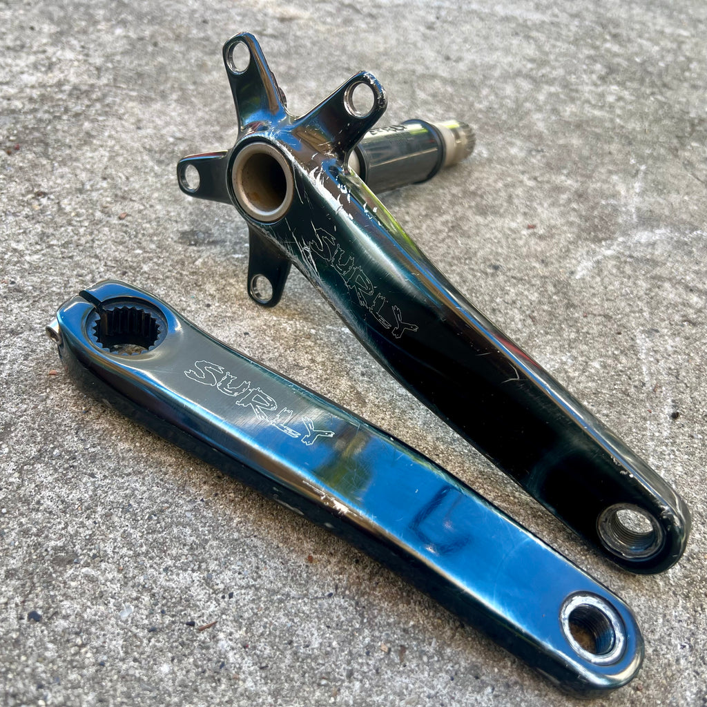 Surly OD 175mm 94/58 BCD Triple 100mm BB Fat Bike Crankset Crank Arms