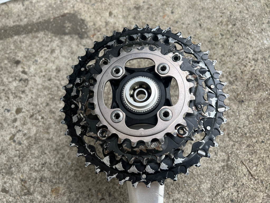 Shimano Deore XT FC-M752 Crankset Octalink 175mm Vintage MTB Silver 24-32-42 Triple