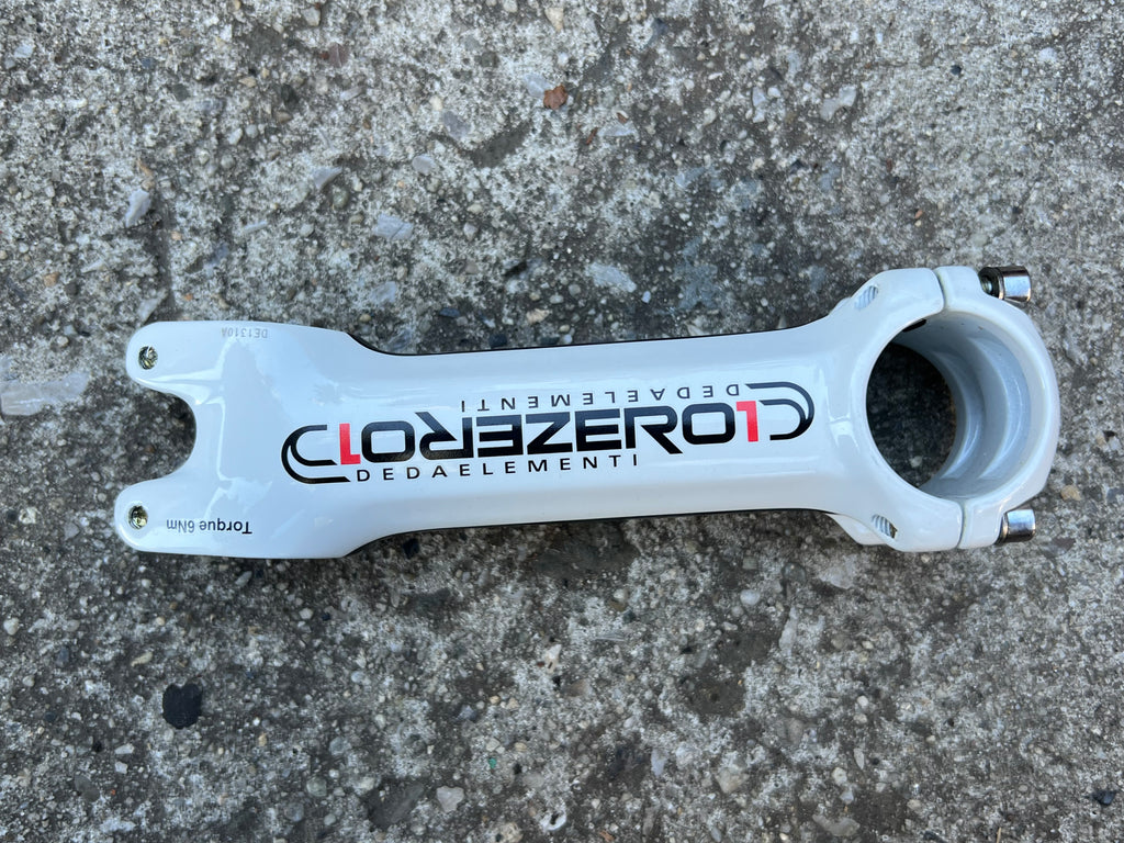 MINT Deda Zero 1 31.8x120mm 1 1/8” Threadless White Stem 5 Deg Road Bike