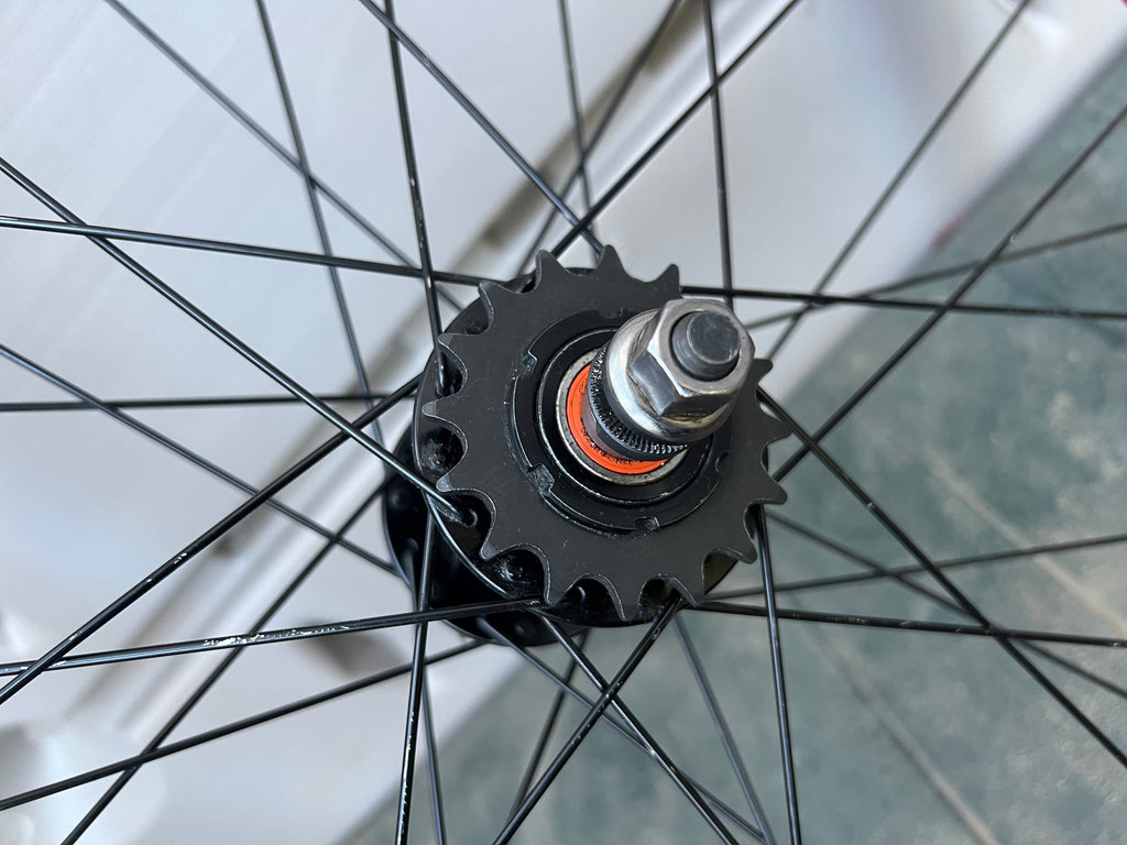 Formula Red 700c Track Fixie Flip Flop Wheelset 100/120 16T 32 Spoke Black