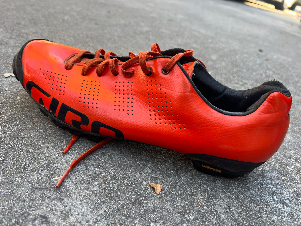 GIRO VR90 Clipless Shoes 44 EU EUR 10.5 US Mens Mountain Bike MTB Easton Carbon Orange