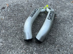 Girvin Silver Aluminum Bar Ends Vintage Retro MTB Mountain Bike VGC