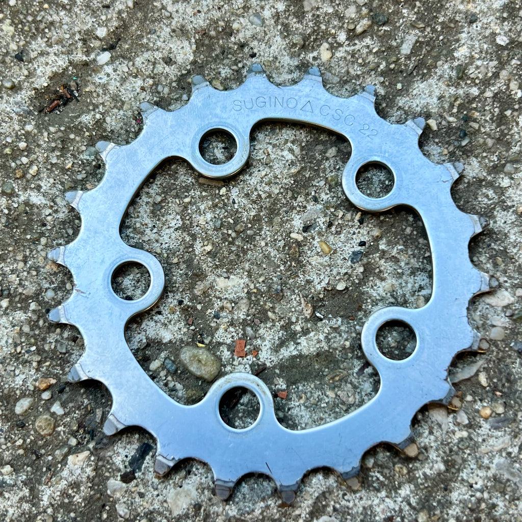 Sugino CSC 22T 58 BCD Granny Small Vintage MTB Steel Triple Compact Chainring