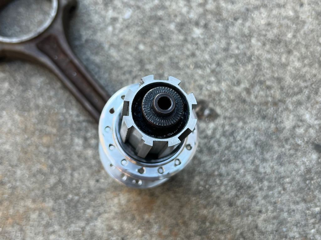 Used Please Read Bianchi Miche Campagnolo Rear Hub 130mm 28H 9 Speed Exa Drive Vintage Road-Bicycle Bin