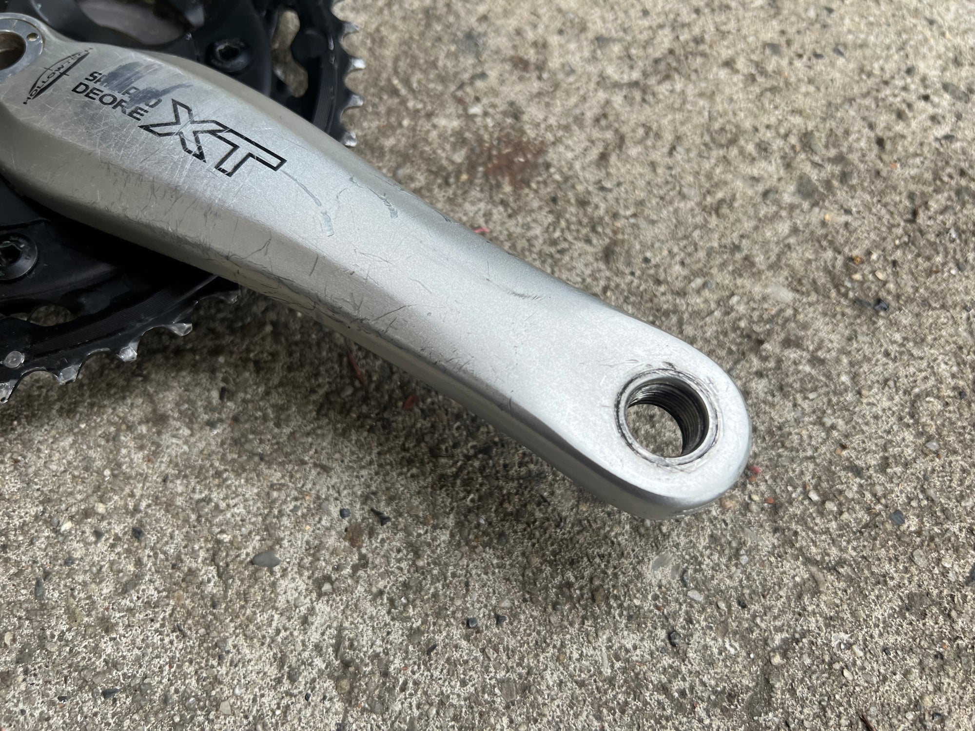 Shimano Deore XT FC-M752 Crankset Octalink 175mm Vintage MTB Silver 24-32-42 Triple