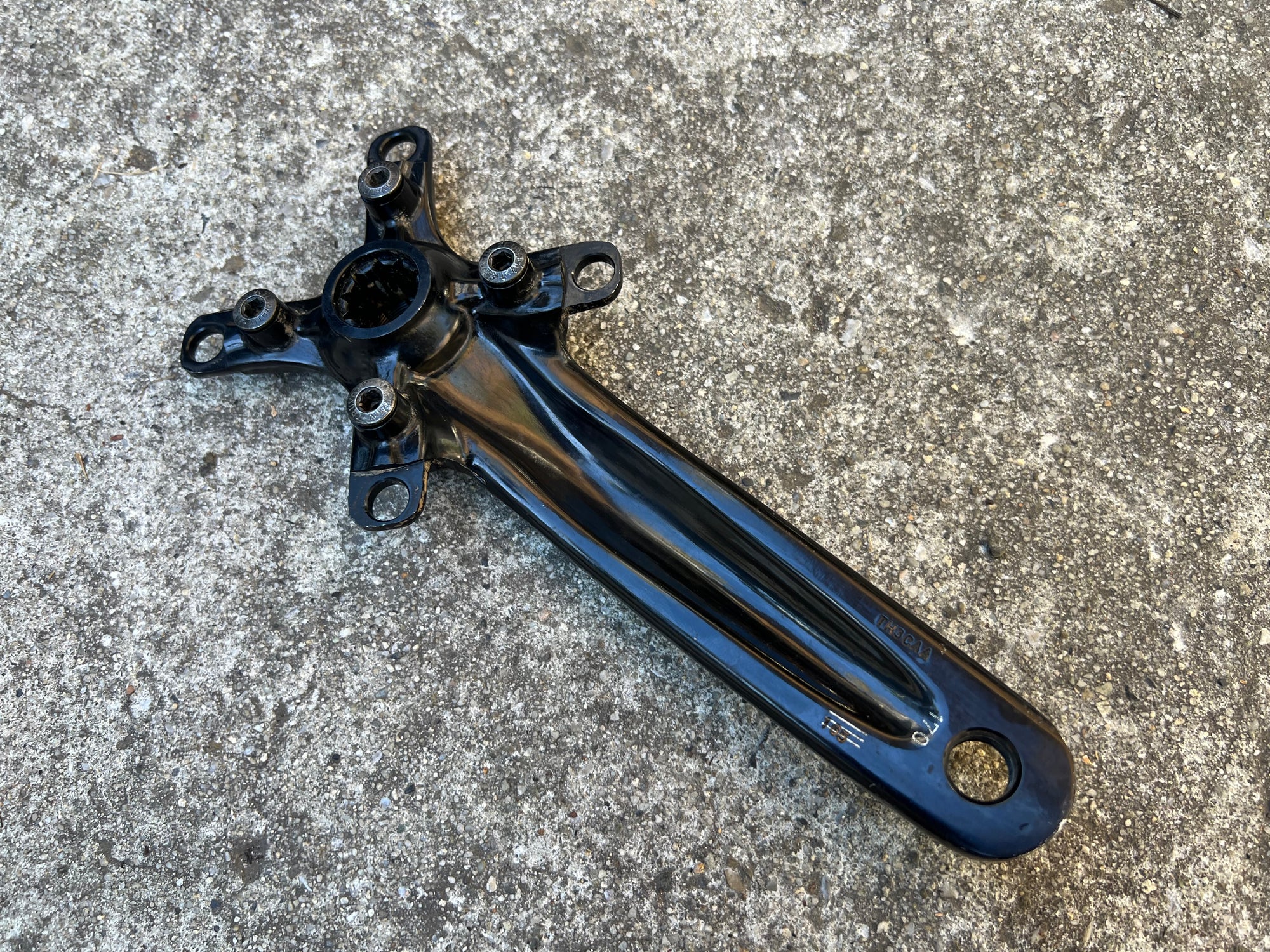 Truvativ Holzfeller ISIS 170mm 104/64 BCD Downhill MTB Double Triple Black Crankset