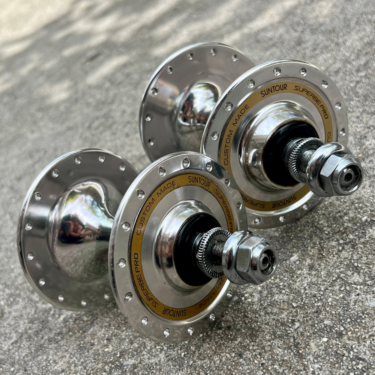 Suntour Superbe Pro Custom Track Hubset 32H 100/120mm Hubs Vintage