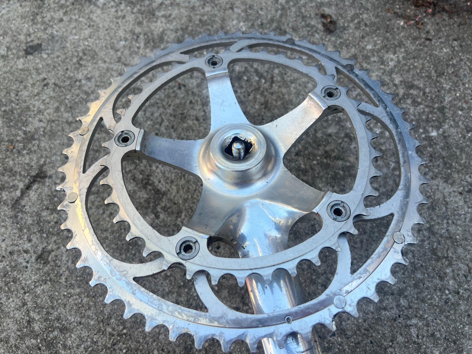 FREE SHIP Campagnolo Chorus 8 Speed 170mm 53/39T Double Vintage Road Campy Crankset