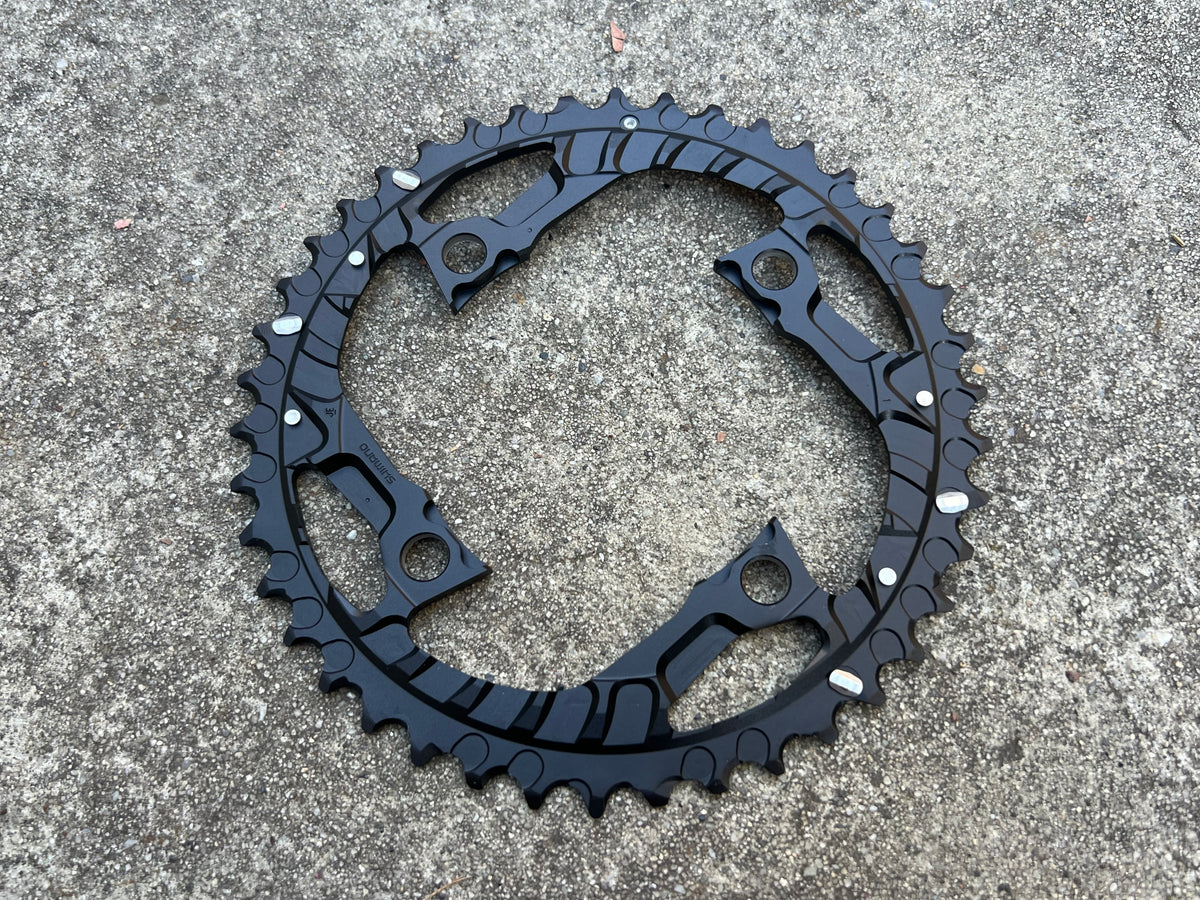 NEW Shimano 42T 104 BCD 4 Bolt HGX DYNA SYS Triple Big Outer Deore XT 10 Speed Chainring