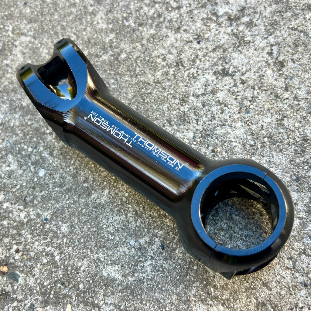 Thomson Elite X2 120x31.8mm 1 1/8” Threadless +/-17° Black Gravel Riser Stem SM-E153