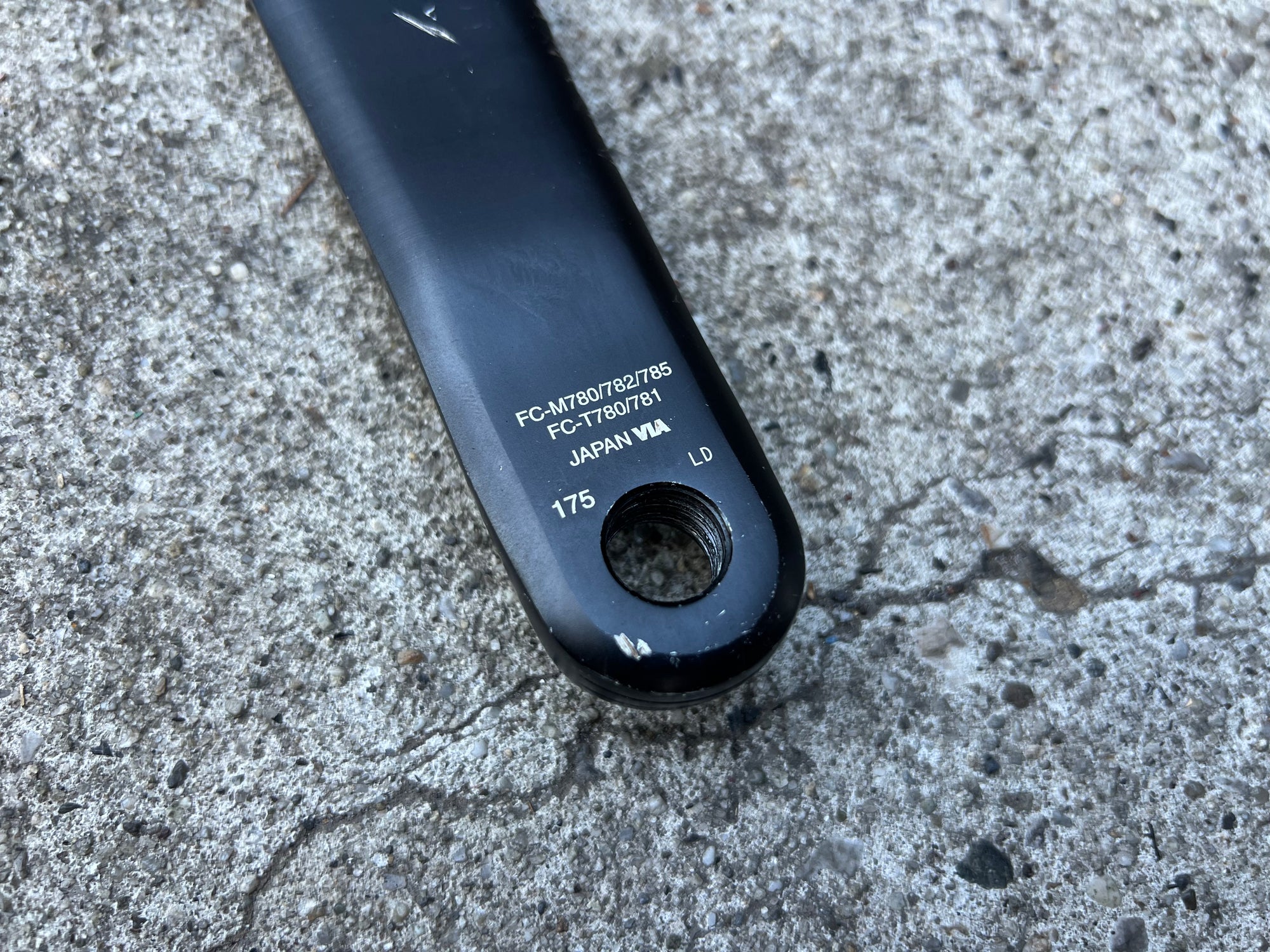Shimano Deore FC-M590 175mm Non Drive Side Black 24mm MTB Crank Arm