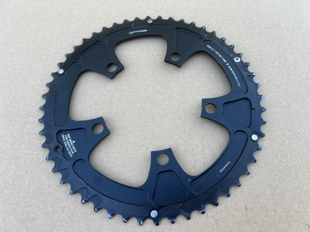 Praxis Leva Time 110 BCD 53/36T 10/11/12 Speed Double Road Black Chainring Set Cold Forged