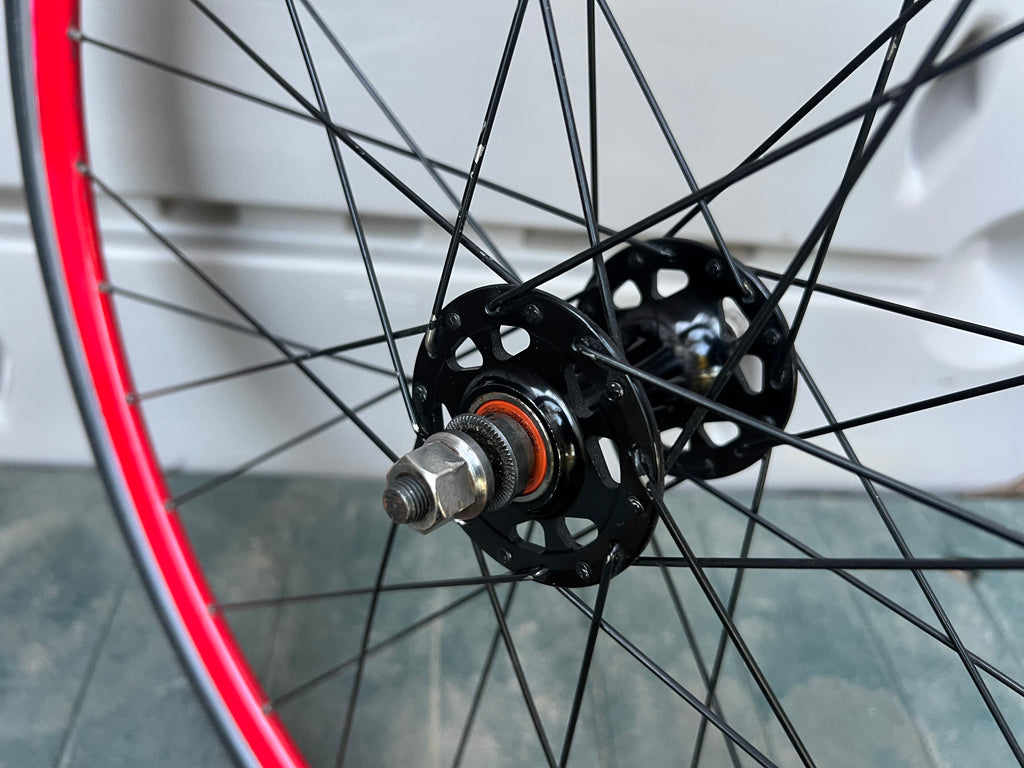 Formula Red 700c Track Fixie Flip Flop Wheelset 100/120 16T 32 Spoke Black