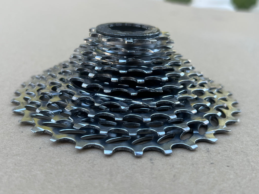 Clean! SRAM PG 1050 11-32T 10 Speed Cassette Road Bike Gravel Chrome