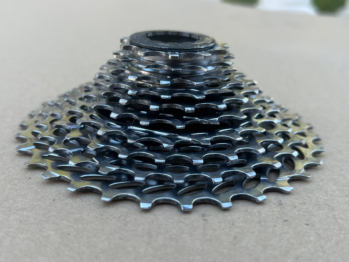 Clean! SRAM PG 1050 11-32T 10 Speed Cassette Road Bike Gravel Chrome