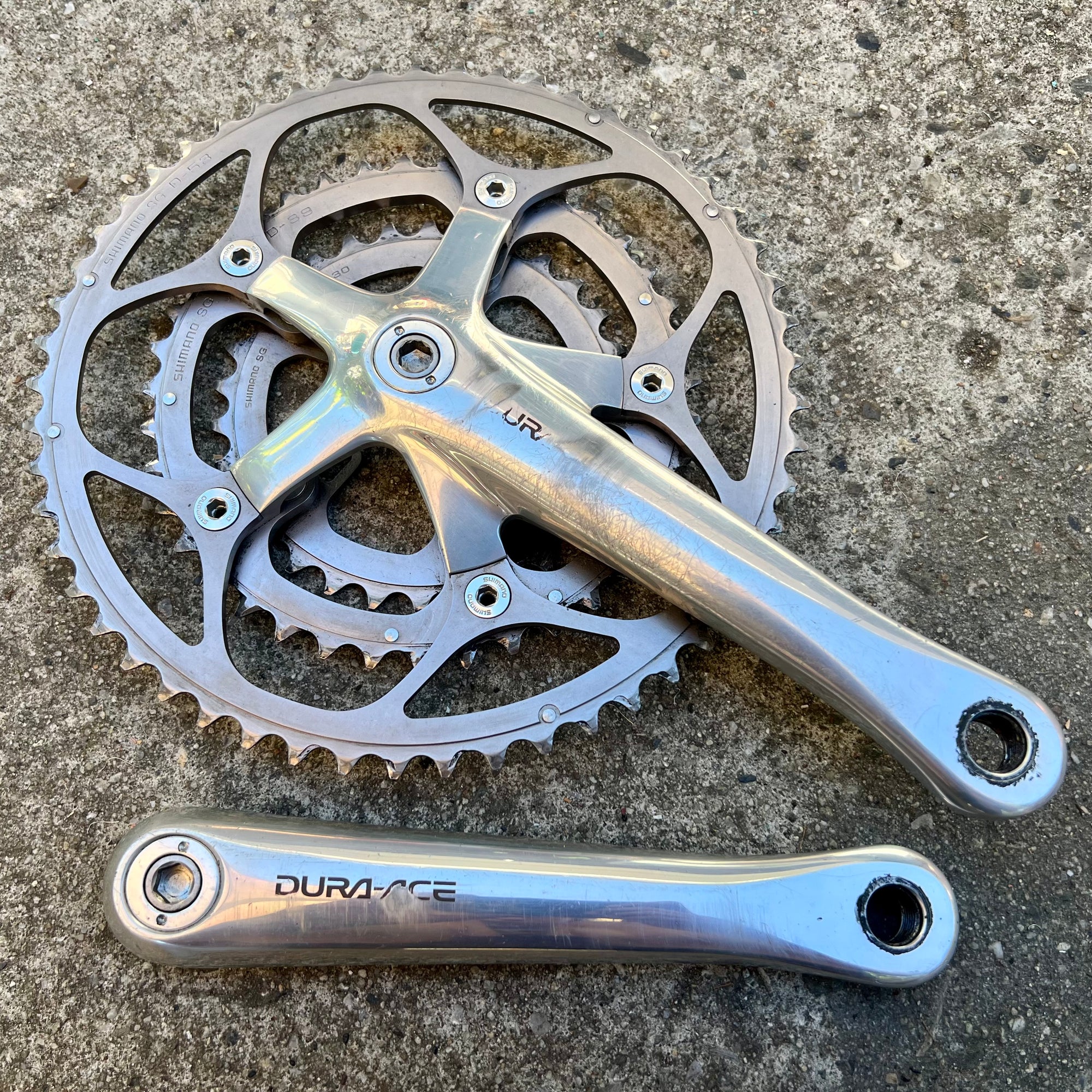 Shimano Dura Ace 7703 Triple Crankset 172.5mm 53-39-30 Octalink V1 Road Bike