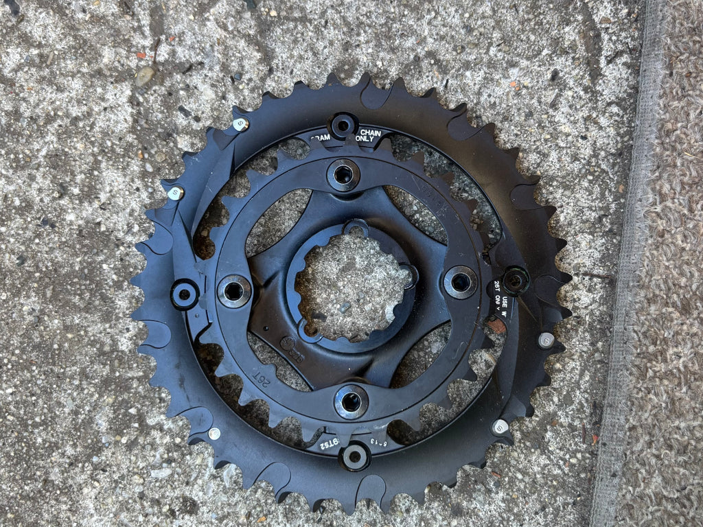 SRAM 3 Bolt Direct Mount 2x10 39/26T 120 BCD Chainring Spider and Rings MTB Mountain Bike