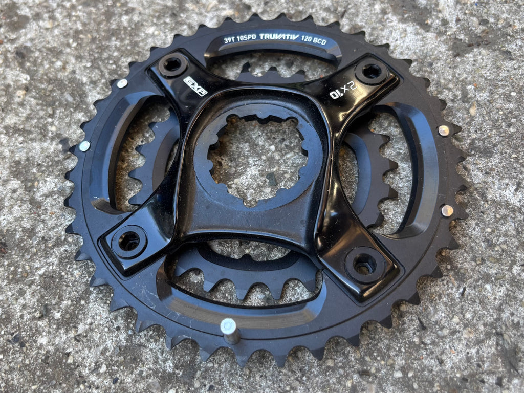 SRAM 3 Bolt Direct Mount 2x10 39/26T 120 BCD Chainring Spider and Rings MTB Mountain Bike