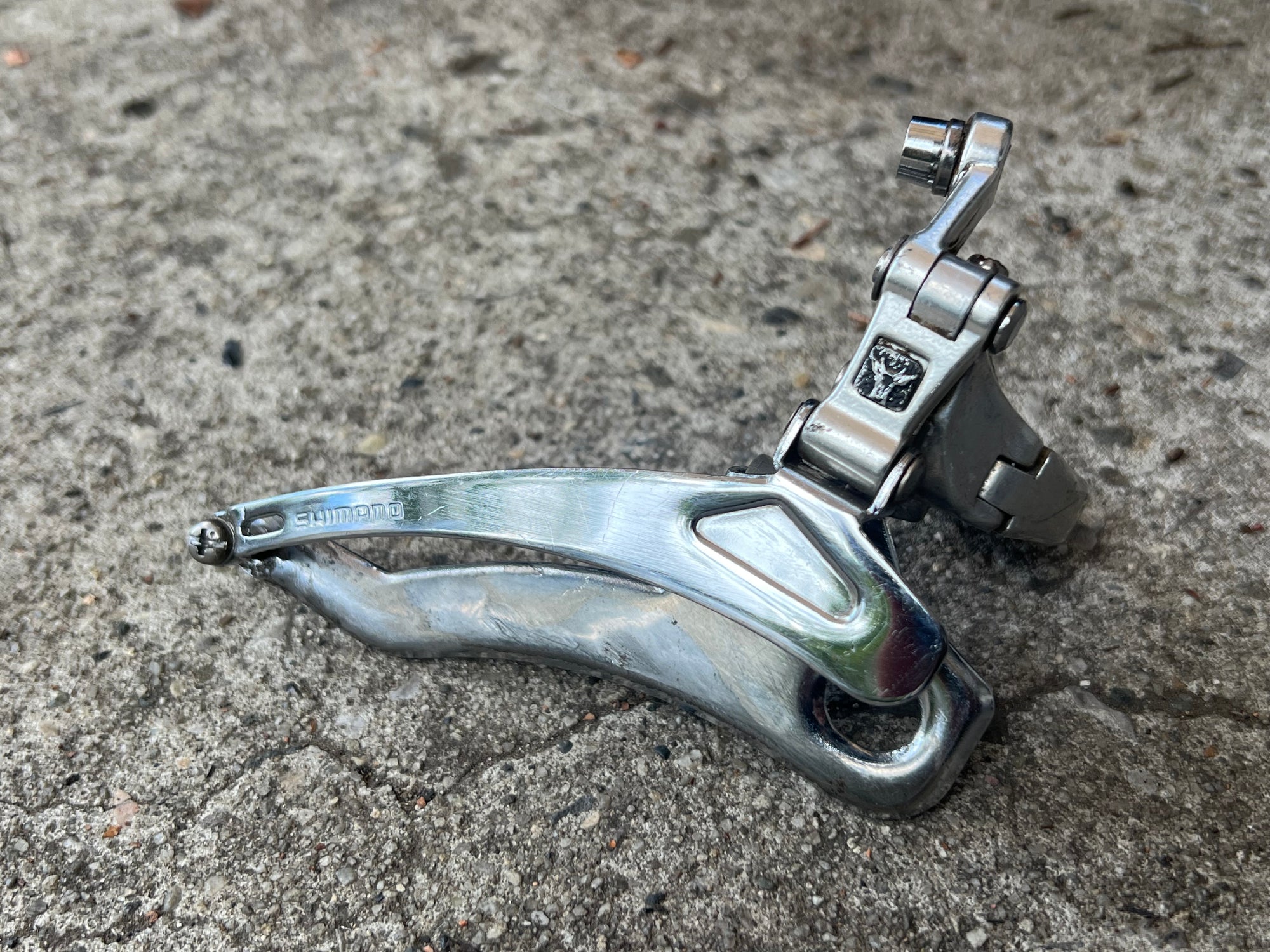 Shimano Deore XT FD-M700 Deerhead Front Derailleur 28.6mm Bottom Pull Triple Vintage MTB